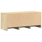 TV Cabinet with LED Sonoma Oak 97x34x40 cm Engineered Wood 852238