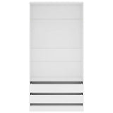 Wardrobe White 100x50x200 cm Engineered Wood 800603