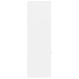 Book Cabinet White 98x30x98 cm Engineered Wood 801116