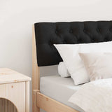 Upholstered Headboard Black 75 cm Solid Pine Wood 879206