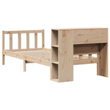 Bookcase Bed without Mattress 90x190 cm Single Solid Wood Pine 3322107