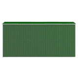 Garden Shed Green 192x440x223 cm Galvanised Steel 3147430