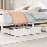 Under-Bed Drawers 2 pcs White 85x55x17 cm Solid Wood Pine 850927