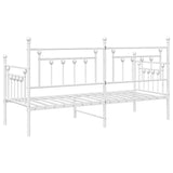 Daybed Frame White 80 x 200 cm Steel 42002671