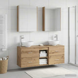 Bathroom Cabinet Set 5 pcs Artisan Oak Engineered Wood 3406694