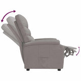 Recliner Chair Taupe Fabric 342708