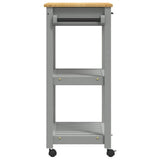 Kitchen Trolley MONZA 60x40x88.5 cm Solid Wood Pine 376092