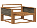 Outdoor Middle Sofa Solid Acacia Wood Natural 3438843