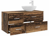 Bathroom Furniture Set 2 pcs Old Wood Engineered Wood 3403958