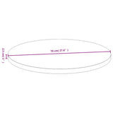 Table Top 70x2.5 cm Bamboo 352682