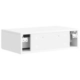Wall-Mounted Side Table High Gloss White 59 x 34.5 x 17 cm 898149