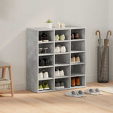 Shoe Cabinet Concrete grey 77.5 x 30 x 83.5 cm Engineered wood 808724