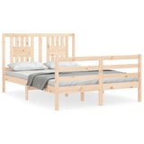 Bed Frame without Mattress Double Solid Wood 3194546