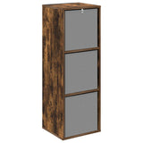Sideboard with Drawer Smoked Oak 35 x 32 x 99.5 cm 8000568