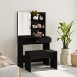 Dressing Table Set Black 74.5x40x141 cm 3114140