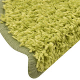 Carpet Stair Treads 15 pcs Green 56x17x3 cm 322382
