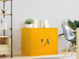 Storage Cabinet Mustard Yellow 60 x 40 x 70 cm Steel 891721