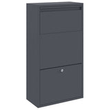 Parcel Drop Box with Storage Anthracite 44 x 22 x 82 cm Steel 874921