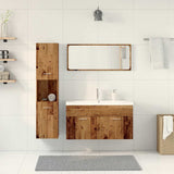 5 Piece Bathroom Furniture Set Old Wood Engineered Wood 3328603