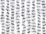 Fly Curtain Light Grey and Dark Grey 90x200 cm Chenille 377396