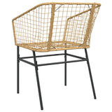 Garden Chair Brown PE rattan, powder-coated steel Standard 369099