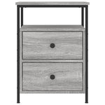 ZNTS Bedside Cabinet Grey Sonoma 44x45x60 cm Engineered Wood 826009