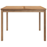 Garden Dining Table 110x110x77 cm Solid Teak Wood 316637