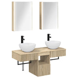 Bathroom Cabinet Set 5 pcs Sonoma Oak 43 x 11.5 x 60.5 cm 3406289