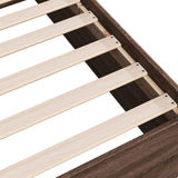 Bed Frame without Mattress Brown Oak 75x190 cm Small Single Engineered Wood 841992