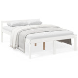 Senior Bed without Mattress White 120x190cm Small Double 810585