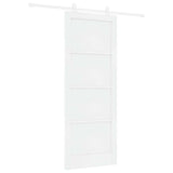 Sliding Door White 83 x 211 cm Solid Pine Wood 3333395