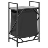 Laundry Basket 1 Compartment with Shelf Grey Sonoma 859073