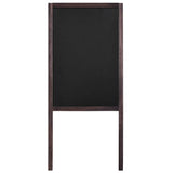 246430 Double-sided Blackboard Cedar Wood Free Standing 40x60 cm