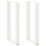 Bar Table Legs U-Shaped 2 pcs White 40x cm Steel 4013217