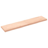 Table Top 180x40x cm Untreated Solid Wood Live Edge 363909