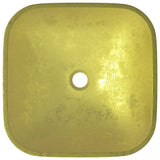 Basin Glass 42x42x14 cm Gold 345260