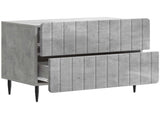 Bedside Cabinet with Drawer Concrete Grey 62 x 34.5 x 49.5 cm 894318
