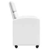 Dining Chairs with Wheels 2 pcs White 58 x 65 x 98 cm 42017891