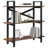 Bookshelf Smoked Oak 100 x 33.5 x 102 cm Engineered Wood 883948