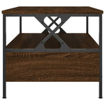 ZNTS Coffee Table Brown Oak 100x51x45 cm Engineered Wood 835303