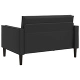 XXL Armchair Black Faux Leather 42043536