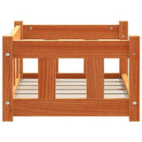 Dog Bed with Storage Wax Brown 55 x 45 x 28 cm Solid Pine Wood 867652