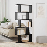Book Cabinet Black Oak 70 x 24 x 161 cm Engineered Wood 879669