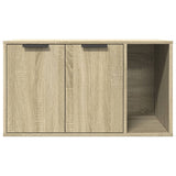 Cat Litter Box Enclosure Sonoma Oak 80x50x45 cm Engineered Wood 857735