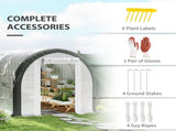 3 x 2 Walk-In Tunnel Greenhouse, with Accessories - White T3398P314770