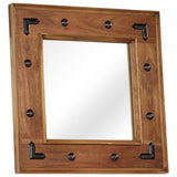 Mirror Solid Acacia Wood 50x50 cm 246307