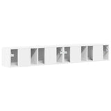 TV Wall Cabinet 2 pcs White Engineered Wood 892230