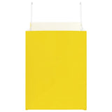 Paper Bags 250 pcs with Handles Yellow 32x22x28 cm 4102016