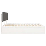 Bed Frame with Upholstered Headboard Light Grey 180 x 200 cm 3398148