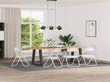 Folding Chair 8 pcs White 48 x 43.5 x 81 cm Faux Leather 42029051
